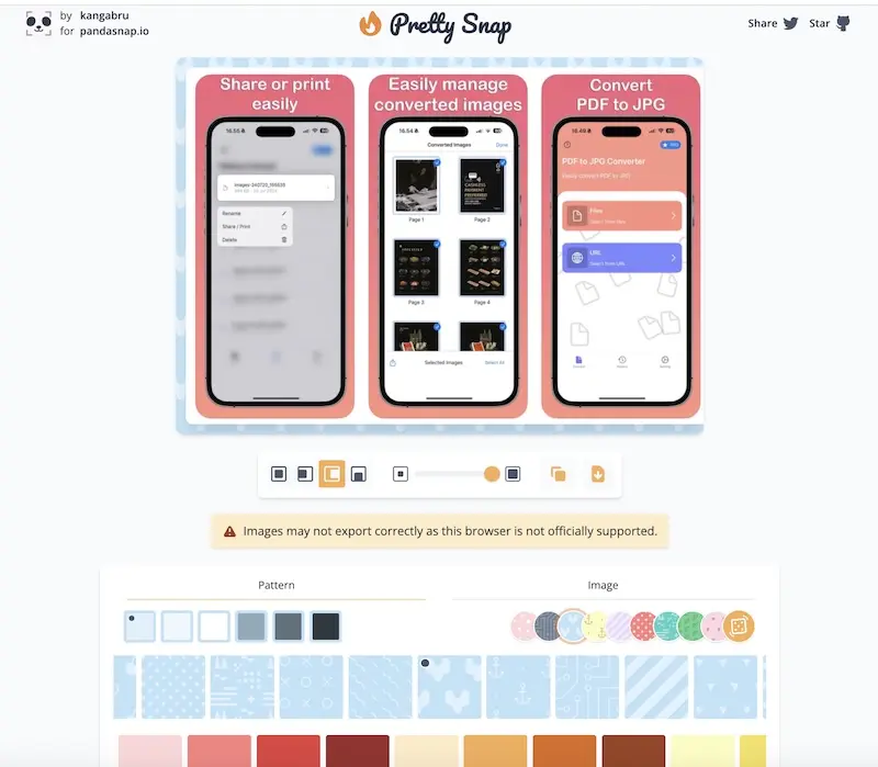 Pretty Snap - 图片加边框在线处理工具(含教程)