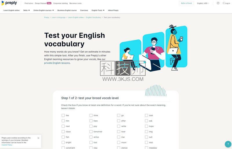 test your vocabulary 英语词汇量在线测试(含教程)