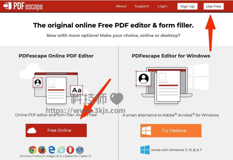 PDFescape – 免费在线PDF编辑工具(含教程)