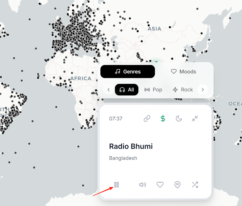 Radiocast：全球8000+电台地图导航，免费畅听世界声音
