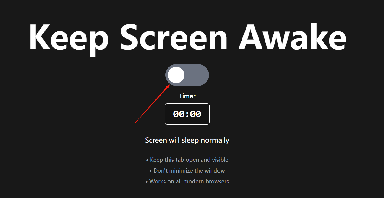 ScreenWake｜一键锁屏常亮，在线防休眠神器