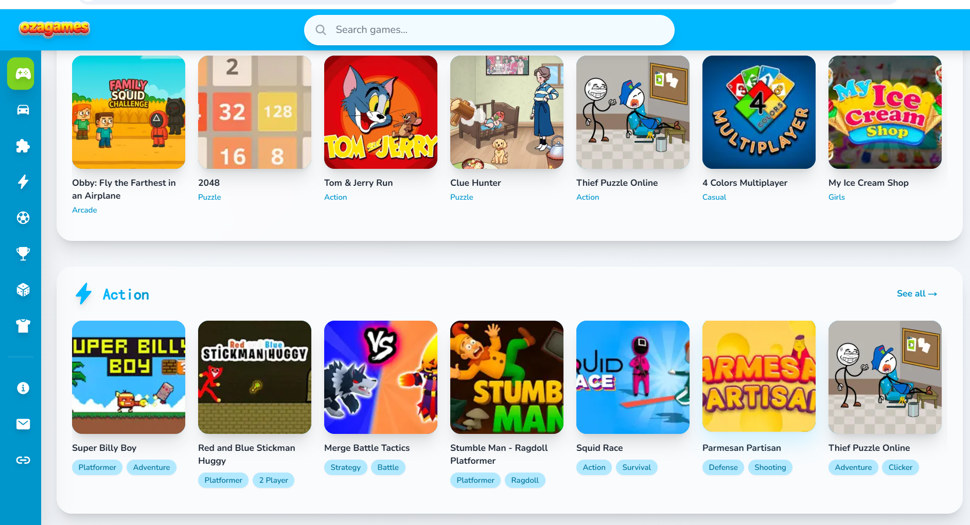 OZAGames：一站式畅享免费在线小游戏，跨设备流畅体验新选择